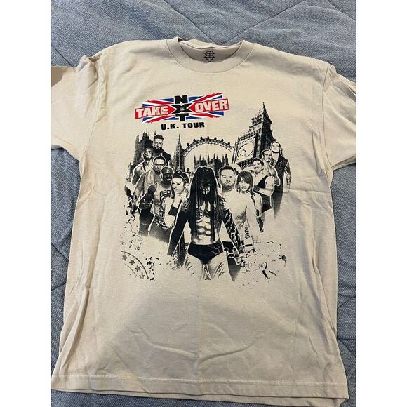 New WWE Authentic NXT Takeover 2015 UK Tour Shirt Finn Balor Demon Joe Bayley XL - Picture 1 of 5